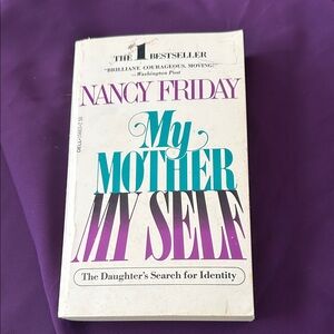 My Mother/My Self Paperback Book - White Cover with Teal & Purple Text